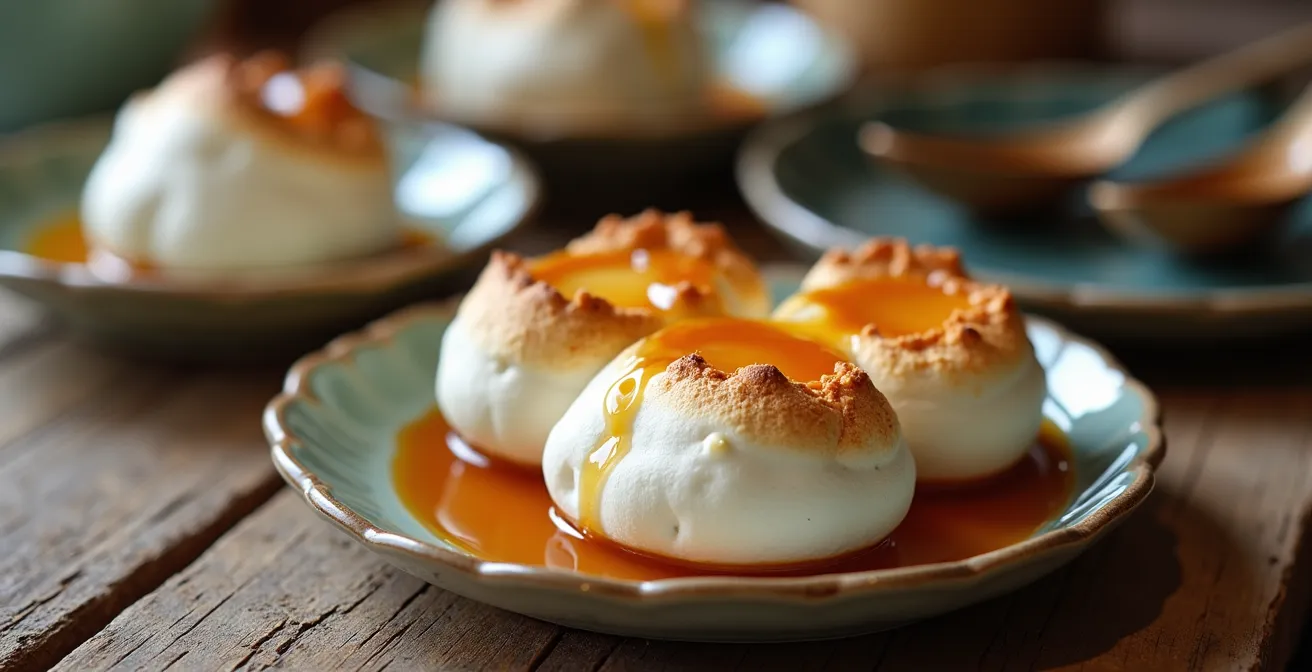 Gros plan sur des desserts faits maison aux formes irrégulières sur une table en bois rustique
